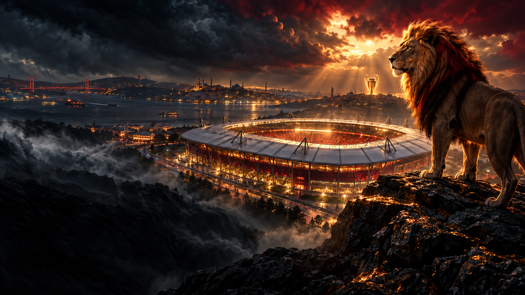 RAMS Park, aslan ve Avrupa başarıları temalı kapak tasarımı